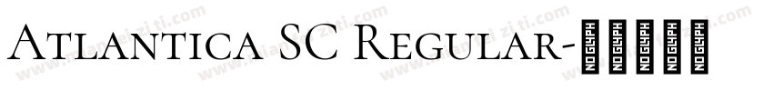 Atlantica SC Regular字体转换